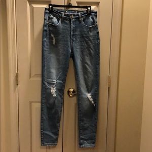 KanCan high waisted stretch distressed denim